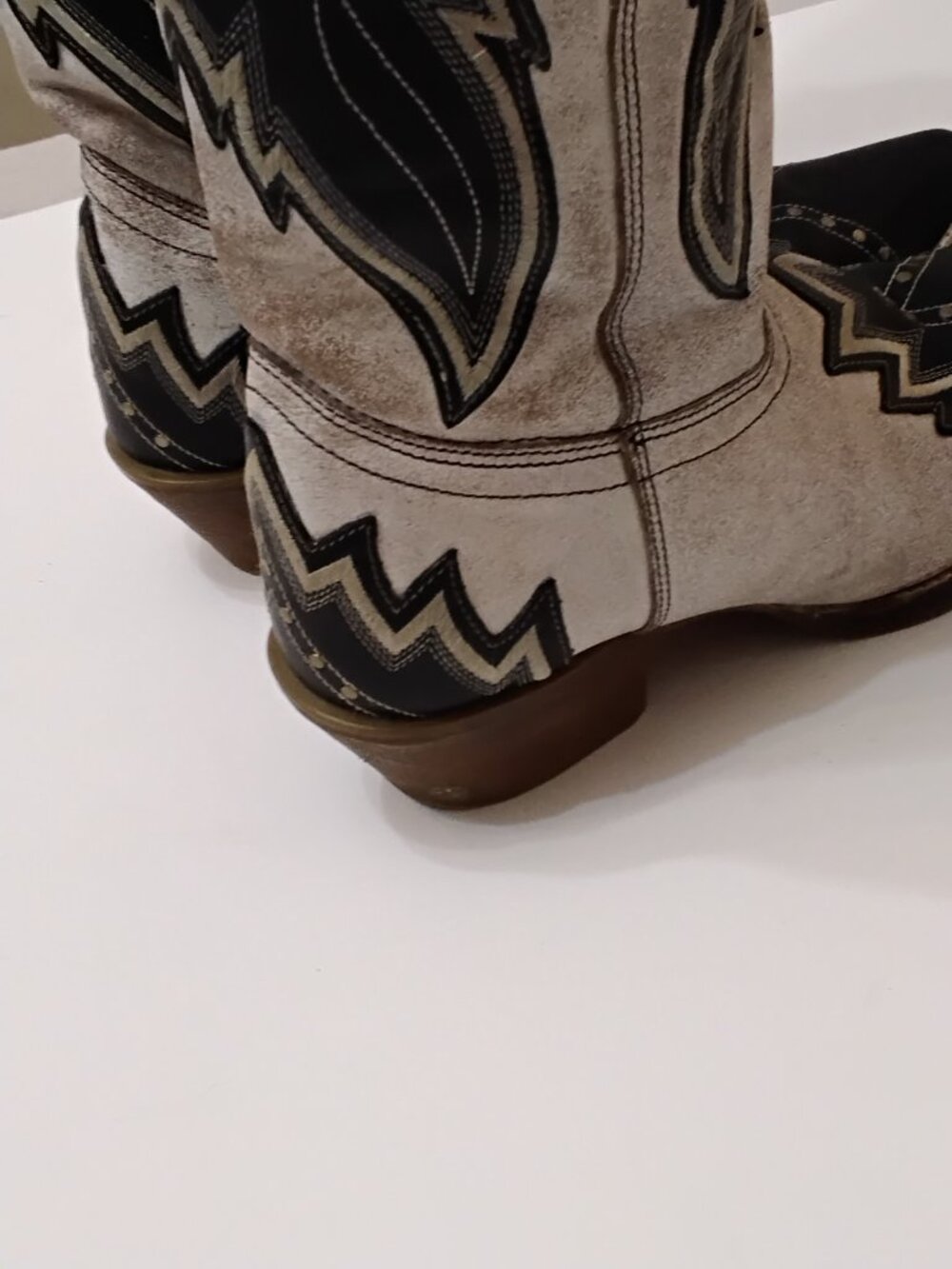 Laredo Women's Shawnee White & Black Western Boots Style 52460 - Size 6.5 M - Picture 6 of 8